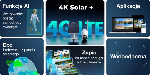 Reolink Go Pt Ultra 4K Kamera Gsm Z Zasilaniem Solarnym, 8Mpx