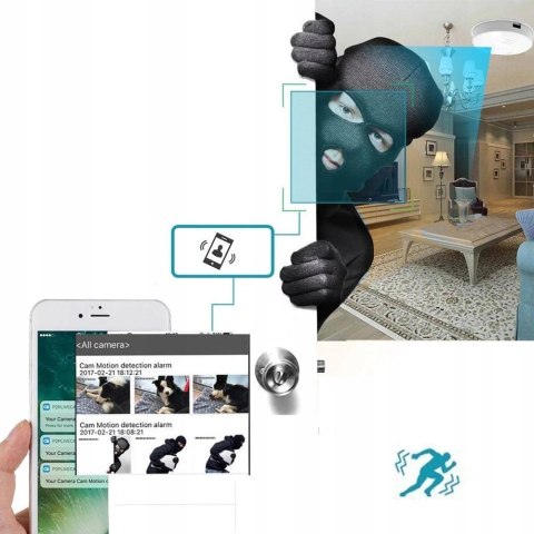 Ukryta Kamera W Czujniku Dymu Wifi Full Hd Z Podglądem Na Żywo Z Aplikacji
