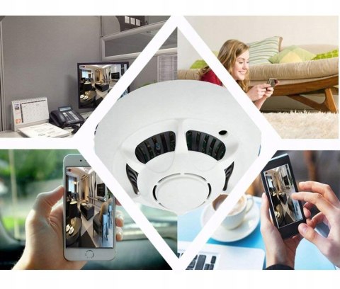 Ukryta Kamera W Czujniku Dymu Wifi Full Hd Z Podglądem Na Żywo Z Aplikacji