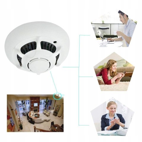 Ukryta Kamera W Czujniku Dymu Wifi Full Hd Z Podglądem Na Żywo Z Aplikacji