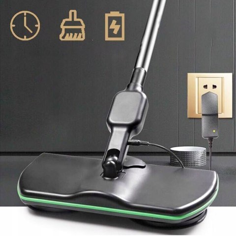Bezprzewodowy Mop Elektryczny Obrotowy 180° 2+2 Pady - Idealny Do Podłóg