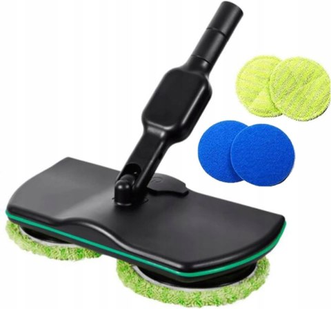 Bezprzewodowy Mop Elektryczny Obrotowy 180° 2+2 Pady - Idealny Do Podłóg