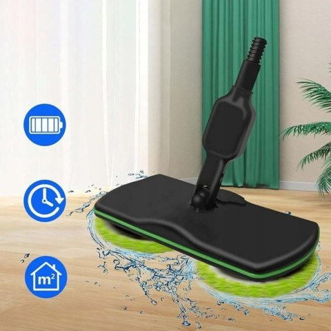 Elektryczny Bezprzewodowy Mop Ręczny Obrotowy 50Min Do Podłóg +2 Nakładki