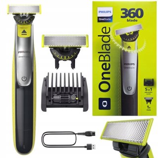 Golarka Philips Oneblade Dwustronna Wodoodporna Z Nasadką 5W1 Do Twarzy