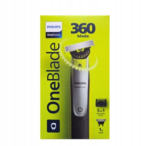 Golarka Philips Oneblade Dwustronna Wodoodporna Z Nasadką 5W1 Do Twarzy
