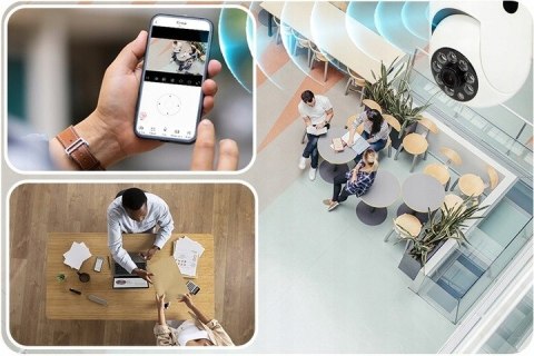 Inteligentna Żarówka Z Kamerą 1080P Fullhd, Monitoring Wifi Na Telefon