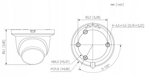Kamera Ip 4K Uhd Dahua 8.3Mp 2.8Mm Smart Dual Illumination Poe Monitoring
