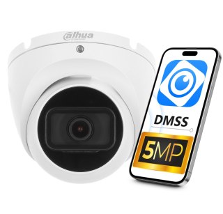 Kamera Ip Dahua 5Mp 2,8Mm Smart Ir 30M Poe Audio Ip67 Do Monitoringu Firmy