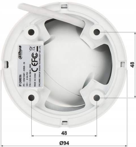 Kamera Ip Dahua 5Mp 2,8Mm Smart Ir 30M Poe Audio Ip67 Do Monitoringu Firmy