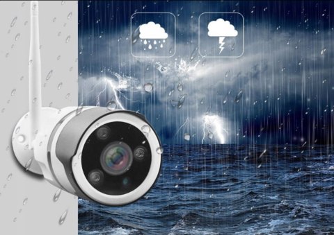 Kamera Ip Wifi Full Hd 1080P 180° Panoramiczna Z Wykryciem Ruchu, Ip66