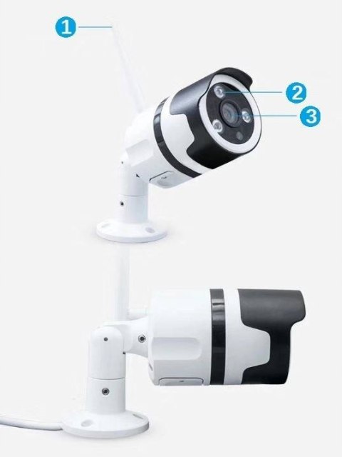 Kamera Ip Wifi Full Hd 1080P 180° Panoramiczna Z Wykryciem Ruchu, Ip66