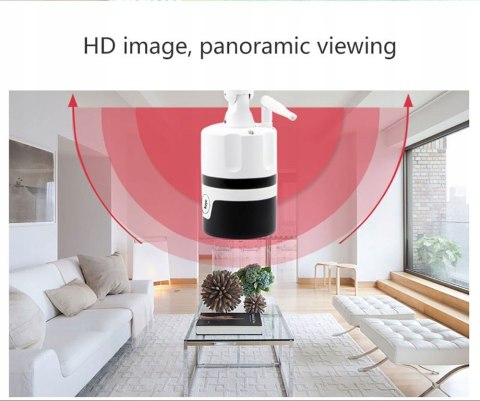 Kamera Ip Wifi Full Hd 1080P 180° Panoramiczna Z Wykryciem Ruchu, Ip66