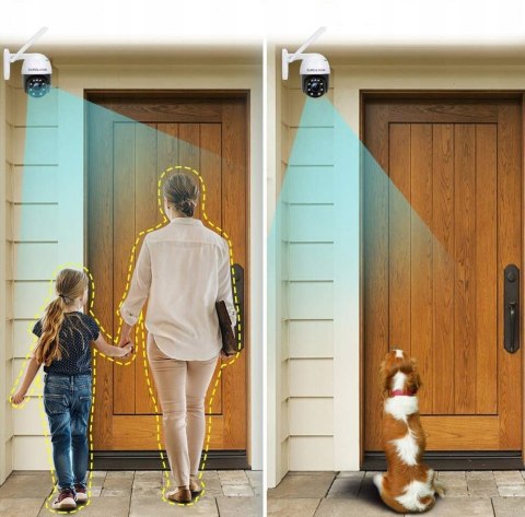 Kamera Ip Wifi Zewnetrczna 5Mp Obrotowa 2K Uhd Ip66 Human Detection Microsd