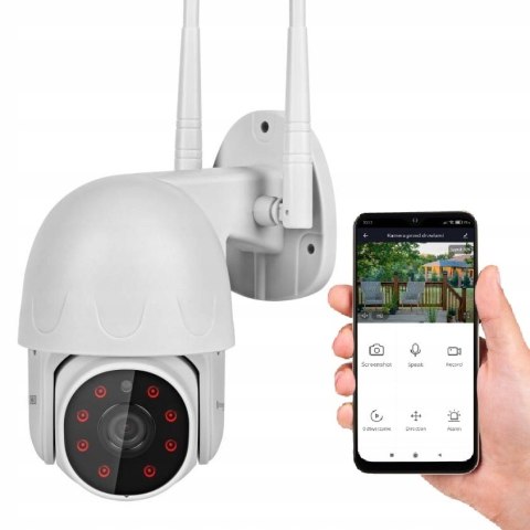 Kamera Obrotowa Zewnetrzna 1080P Ip Wifi Ip66 Tuyasmart Detekcja Ruchu Ir
