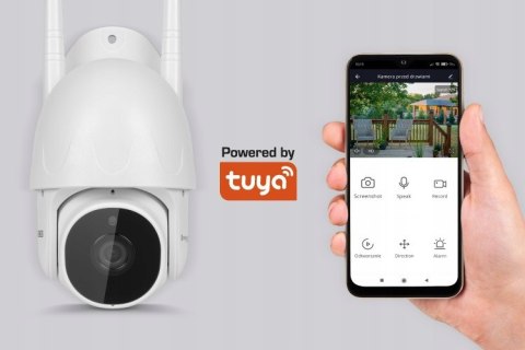 Kamera Obrotowa Zewnetrzna 1080P Ip Wifi Ip66 Tuyasmart Detekcja Ruchu Ir