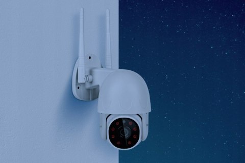 Kamera Obrotowa Zewnetrzna 1080P Ip Wifi Ip66 Tuyasmart Detekcja Ruchu Ir
