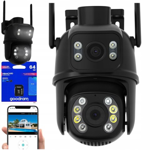 Kamera Zewnętrzna Obrotowa 8Mp Wifi, 4X Zoom, Ip66, Ultra Hd