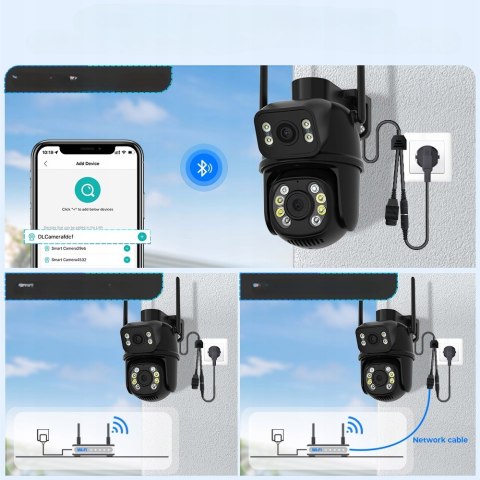 Kamera Zewnętrzna Obrotowa 8Mp Wifi, 4X Zoom, Ip66, Ultra Hd