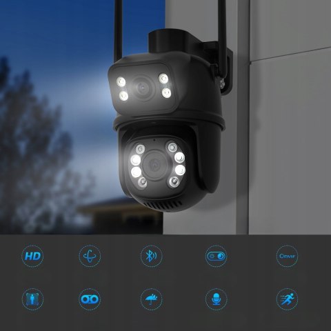 Kamera Zewnętrzna Obrotowa 8Mp Wifi, 4X Zoom, Ip66, Ultra Hd