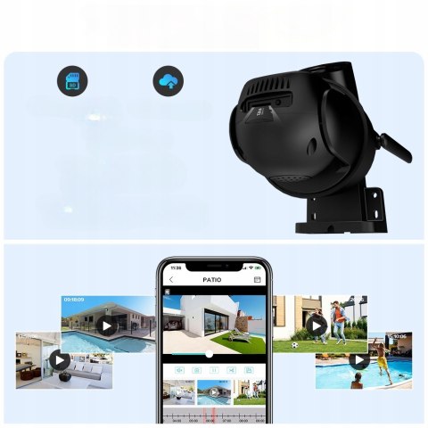 Kamera Zewnętrzna Obrotowa 8Mp Wifi, 4X Zoom, Ip66, Ultra Hd