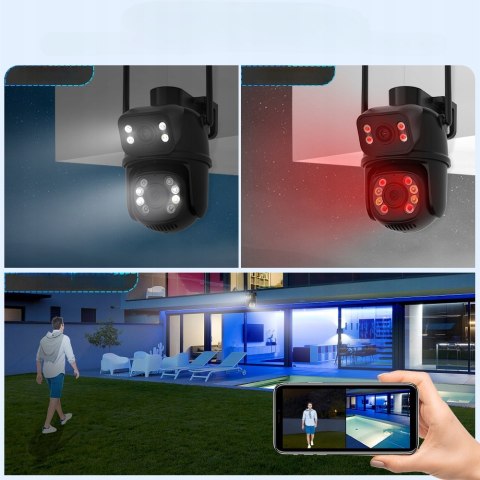 Kamera Zewnętrzna Obrotowa 8Mp Wifi, 4X Zoom, Ip66, Ultra Hd