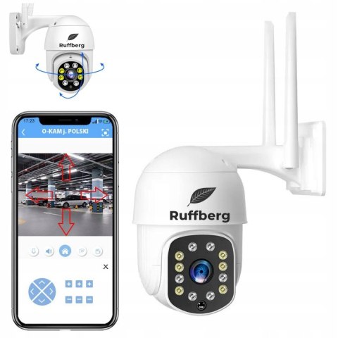 Kamera Zewnętrzna Obrotowa Sim 3G/4G Bez Wifi 350°/110° Detekcja Ruchu