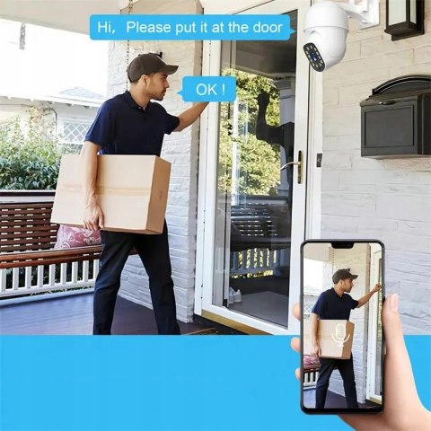 Kamera Zewnętrzna Obrotowa Sim 3G/4G Bez Wifi 350°/110° Detekcja Ruchu
