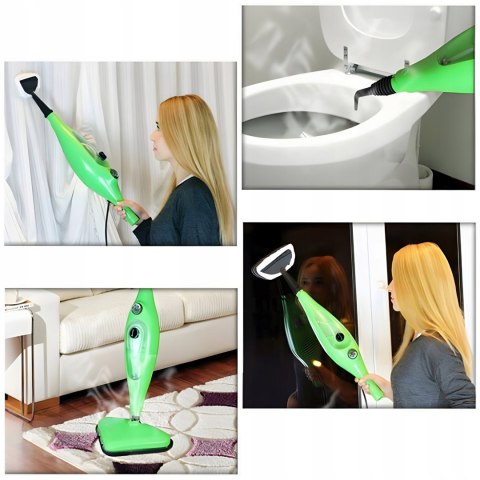 Mop Parowy 1300W Retoo - Ekologiczna Myjka Z 12 Akcesoriami, 400Ml