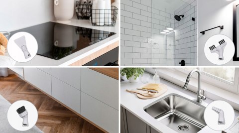 Mop Parowy Teesa Steam Clean 1500W 380Ml Z Funkcją Myjki Oraz Akcesoriami
