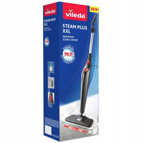Mop Parowy Vileda Steam Plus Xxl 1550W 15 Sekund 99,9% Bakterii Do Podłóg