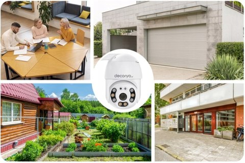Obrotowa Kamera Zewnętrzna Wifi Full Hd 360° Z Alarmem Podgląd Na Telefon