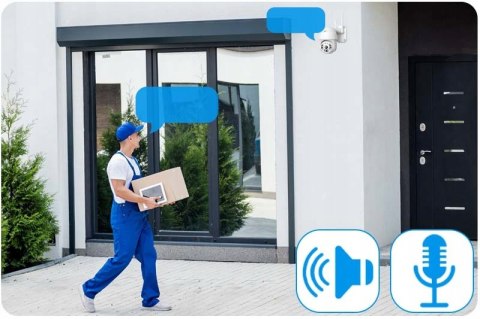 Obrotowa Kamera Zewnętrzna Wifi Full Hd 360° Z Alarmem Podgląd Na Telefon