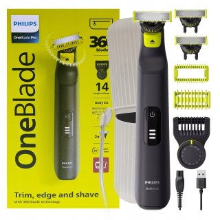 Philips Oneblade Pro 360 - Wielofunkcyjna Golarka Wodoodporna 120Min