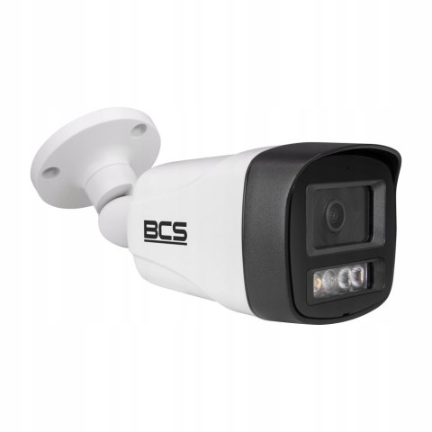 Zewnętrzna Biała Kamera Ip Bcs 4Mpx Tuba Poe Ir 30M Mikrofon Wdr Ip67 2.8Mm