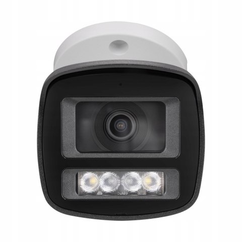 Zewnętrzna Biała Kamera Ip Bcs 4Mpx Tuba Poe Ir 30M Mikrofon Wdr Ip67 2.8Mm