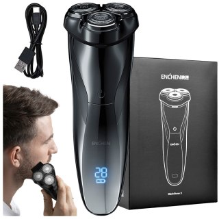 Golarka Elektryczna Enchen Blackstone 3 3D, Ipx7, Samoostrzące, Trymer