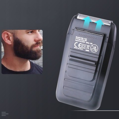 Golarka Foliowa Kemei Bezprzewodowa Męska Broda 14000Rpm Trymer Usb Lcd