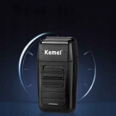Golarka Foliowa Kemei Bezprzewodowa Męska Broda 14000Rpm Trymer Usb Lcd