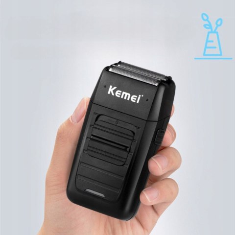 Golarka Foliowa Kemei Bezprzewodowa Męska Broda 14000Rpm Trymer Usb Lcd