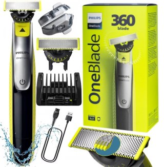 Golarka Philips Oneblade 360 Trymer 5W1 Do Zarostu I Golenia Wodoodporna