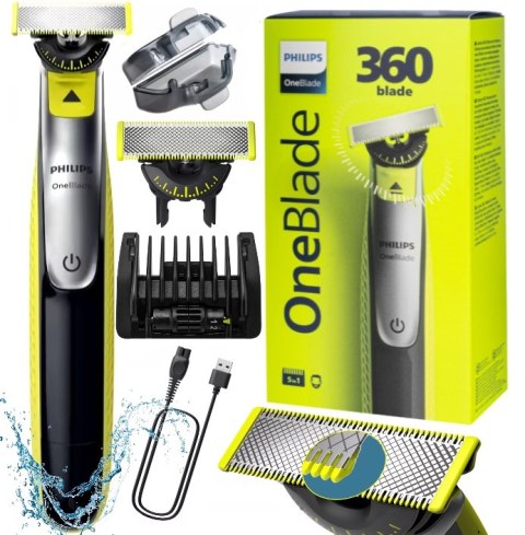 Golarka Philips Oneblade 360 Trymer 5W1 Do Zarostu I Golenia Wodoodporna