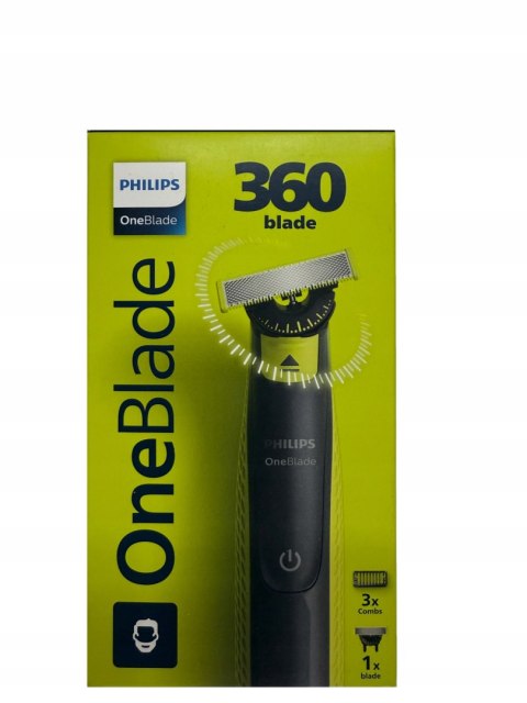 Golarka Philips Oneblade Trymer Do Zarostu I Golenia 3 Nasadki, Wodoodporna