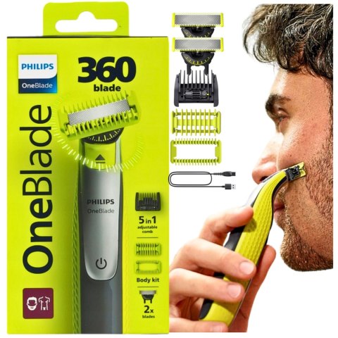 Maszynka Golarka Philips One Blade 5W1 Qp2834/23 - Do Twarzy I Ciała