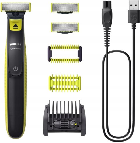 Philips Oneblade 3-Ostrzowa Elektryczna Golarzka I Trymer Do Twarzy I Ciała