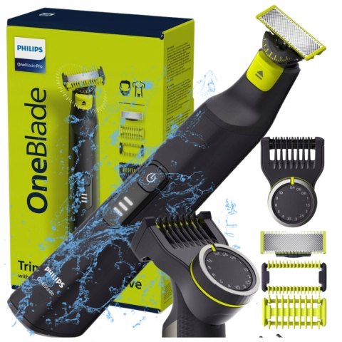 Philips Oneblade 360 Pro Golarka Sucho-Mokro 90 Min Akumulator, 3 Nasadki