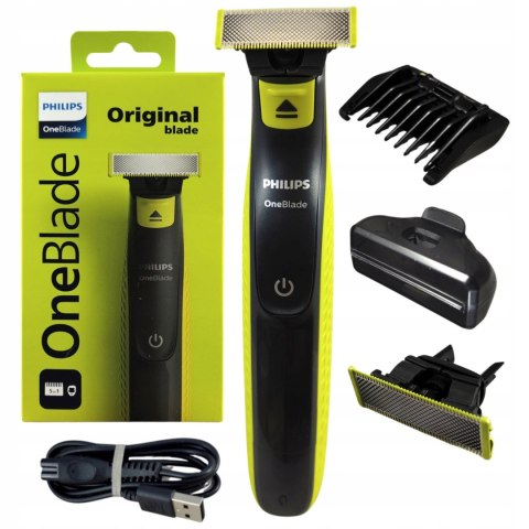 Philips Oneblade Qp2724/20 - Golarka Trimer 5W1, Wodoodporna Na Mokro+Sucho