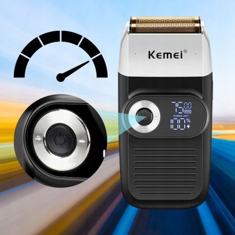 Profesjonalna Golarka Męska Kemei Km-2026 Usb-B, Led, 3-Predkości, 120 Min