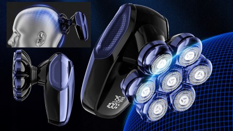 Golarka Elektryczna Na Łyso Alien Pro 2 7D - Na Mokro I Sucho, Usb Type-C