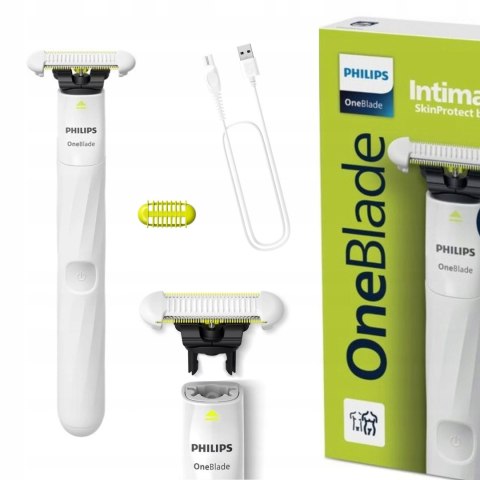 Golarka Intymna Philips Oneblade Skinprotect Z Nasadką 3Mm Do Pach I Bikini