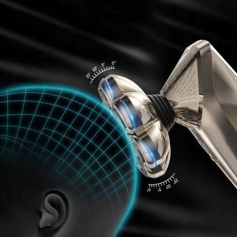 Golarka Męska 5W1 Led 7D Trimmer Usb Ipx7 3 Prędkości Do Brody I Głowy